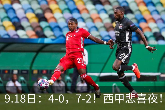 9.18日：4-0，7-2！西甲悲喜夜！马竞胜奥萨苏纳主场告捷，巴萨全胜领跑，多纪录刷新